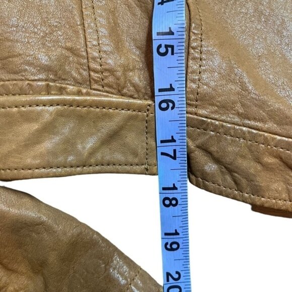 Aritzia Mackage Cropped Leather Moto Jacket Women Size Medium - Picture 6 of 12